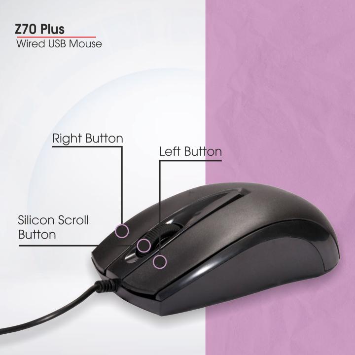 Zebion Z70+ USB Mouse with 1 Year Warranty