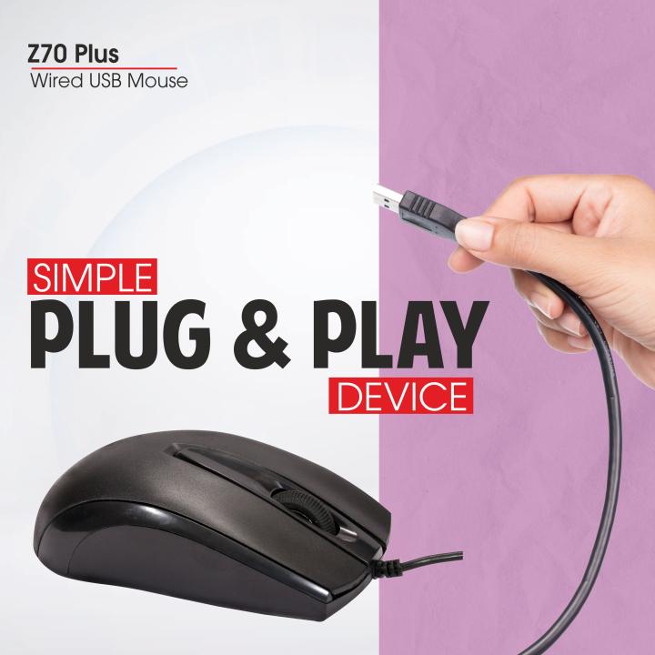 Zebion Z70+ USB Mouse with 1 Year Warranty